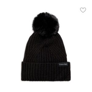 Calvin Klein new pom beanie hat